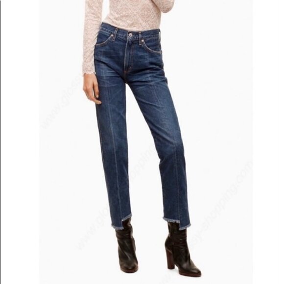 ARITZIA Wilfred Collab Liv Straight Capris Jeans US 26 - Picture 2 of 9